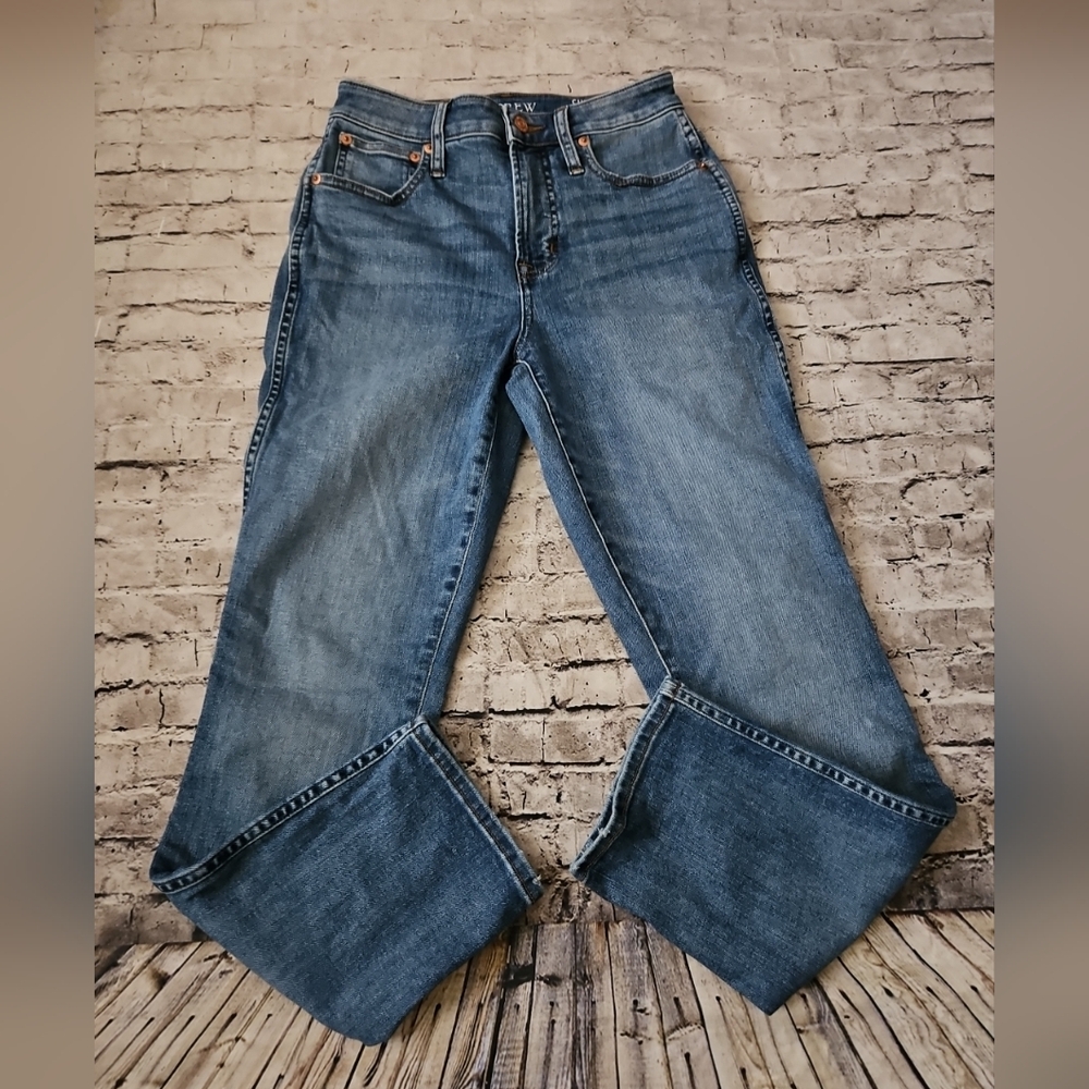 J.crew Curvy Vintage Slim Straight Jeans Size 26